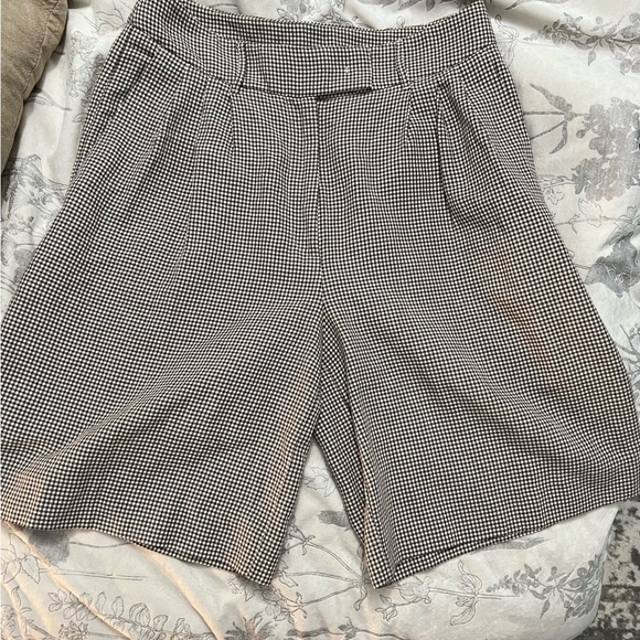 REMAIN BIRGER CHRISTENSENKit Check Knee-length Shorts In Brown new without tags